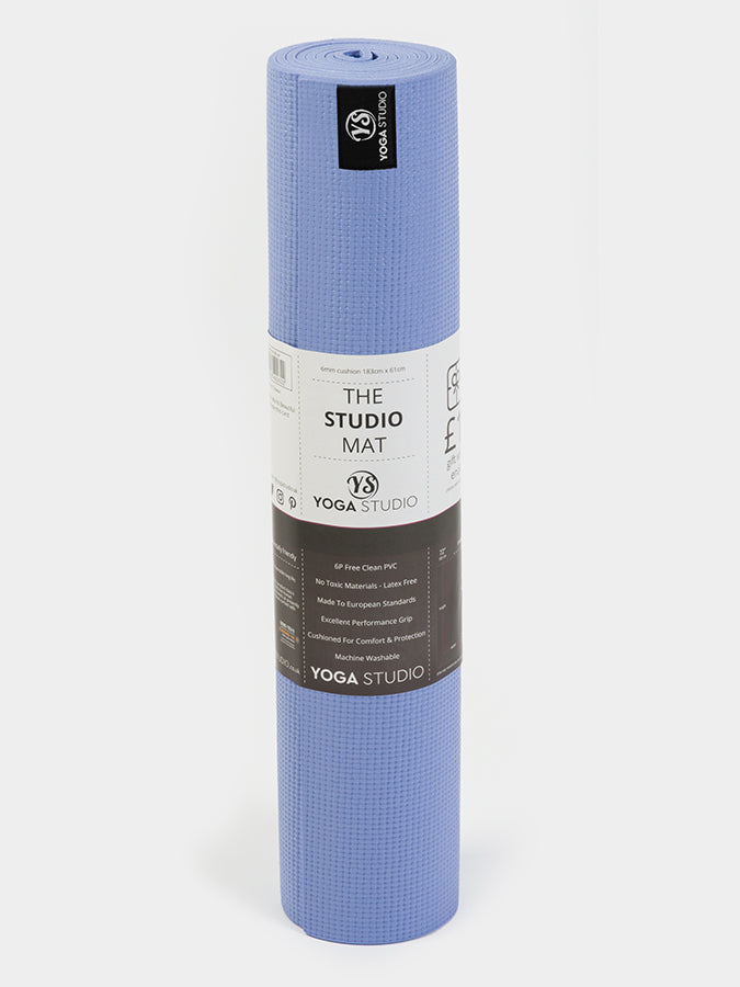 Yoga Studio Sticky Yoga Mat 6mm - Powder Blue