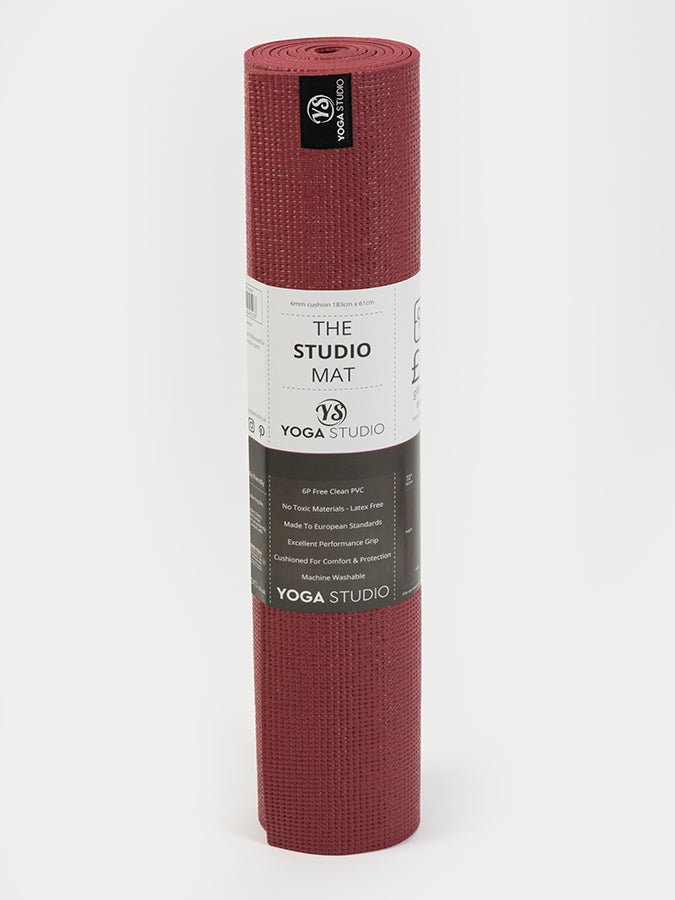 Yoga Studio Sticky Yoga Mat 6mm - Burgundy