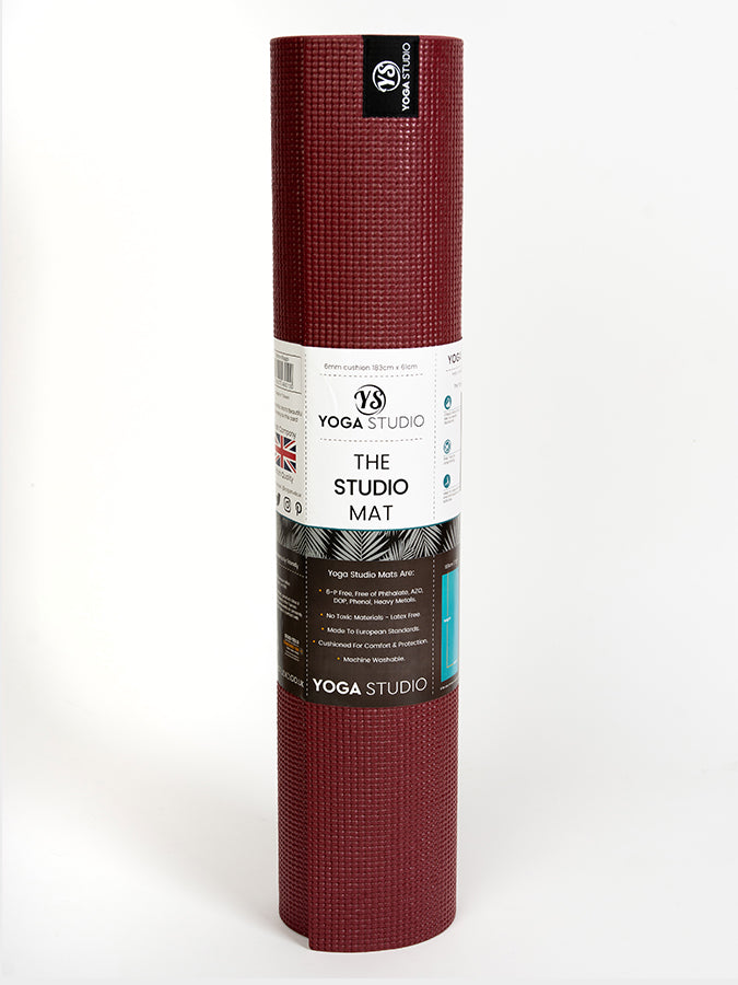 Yoga Studio Sticky Yoga Mat 6mm - Raspberry
